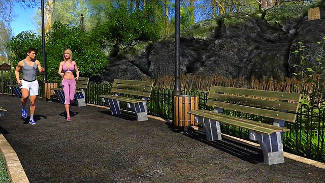 Scott Seduces Hot Blonde Olivia In Big City Ecchi Adventure