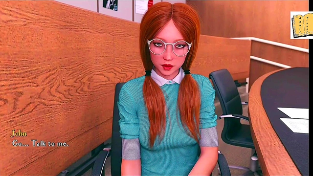 Big-Ass Brunette Takes Charge In Erotic 3D Hentai Visual Novel Adventure