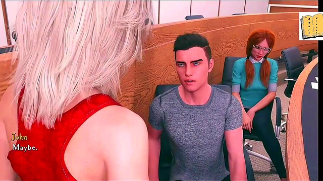 Big-Ass Brunette Takes Charge In Erotic 3D Hentai Visual Novel Adventure