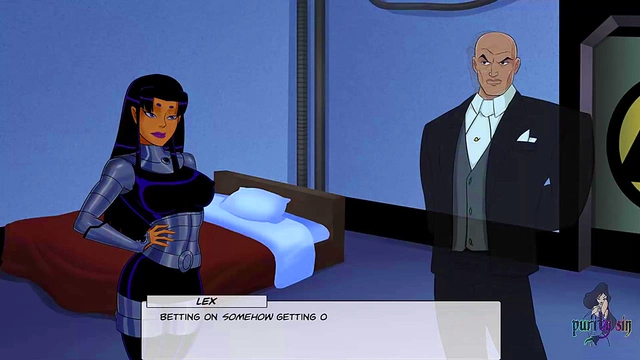 Green Martian Slut Harley Quinn Fingers Young Pussy for Justice-League Hentai Fun