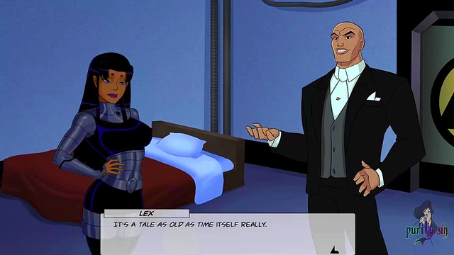 Green Martian Slut Harley Quinn Fingers Young Pussy for Justice-League Hentai Fun