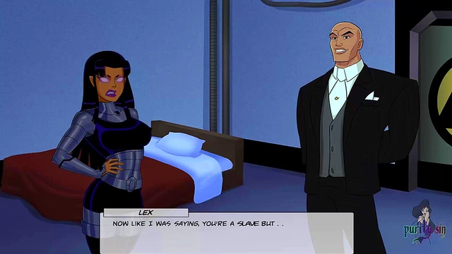 Green Martian Slut Harley Quinn Fingers Young Pussy for Justice-League Hentai Fun