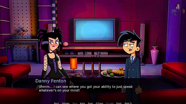 Goth Sam Gives Danny Hot Handjob & Facial Cumshot in Anime Fantasy