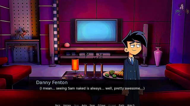Goth Sam Gives Danny Hot Handjob & Facial Cumshot in Anime Fantasy