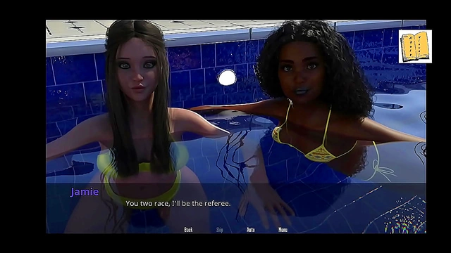 Jasmine & Jamie Seduce by the Pool – Teen ametuer Hentai Fun with Big Tits & Ass