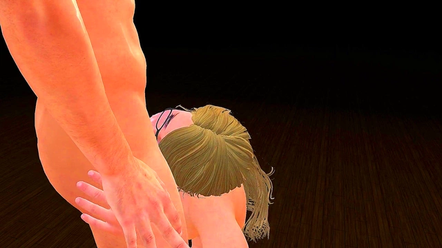 Blonde Teen Gives Intense 3D Hentai Blowjob With Huge Cock & Busty Curves