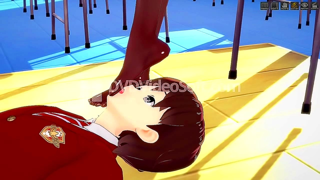 Hentai Fetish Fun – Submissive Student Licks Teacher's Feet For Femdom Pleasure