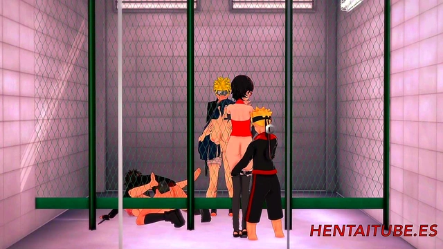 Naruto Hentai Orgy – Sakura, Hinata, Sarada, Kiba, Naruto & Boruto Fuck & Cum Together