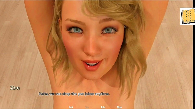 Big-Titted Cartoon Teen Zoe Gets Fucked Standing By The Dance Pole For Creampie