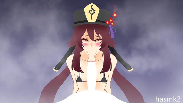 Hentailing Hu Tao – Anime Goddess Gives Mind-Blowing Blowjob
