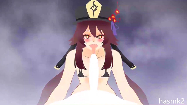 Hentailing Hu Tao – Anime Goddess Gives Mind-Blowing Blowjob