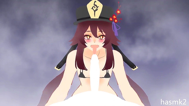 Hentailing Hu Tao – Anime Goddess Gives Mind-Blowing Blowjob