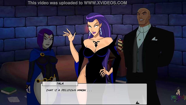 Raven Fights Back Against Monster Girls in DC Comics Hentai Adventure