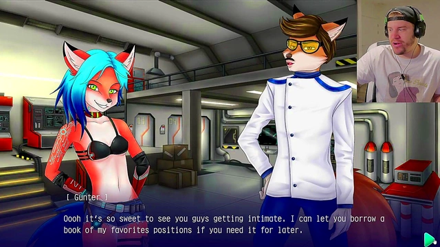 Furry Space Paws Learns Rough Lessons With Busty Anime Girls