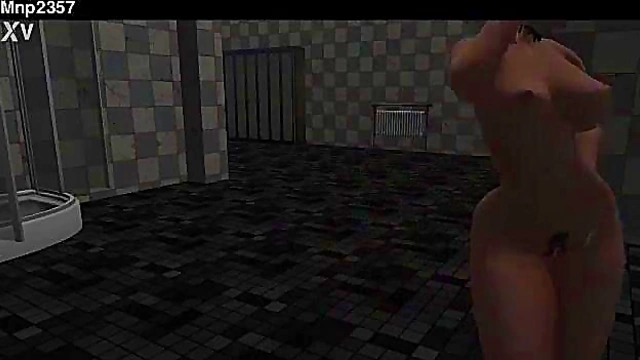 3D Cartoon Chick Shows Off Bouncy Boobs In Hot Hentai Action