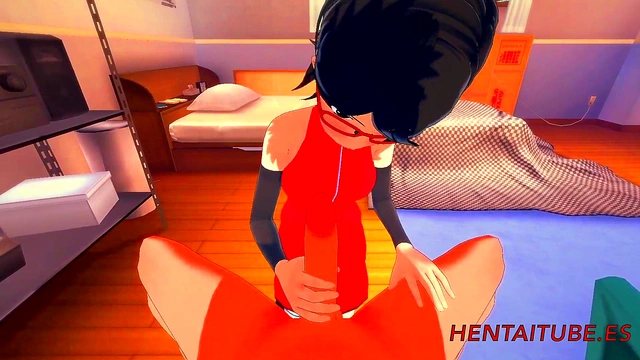 Sarada Gives Naruto Hot Hentai 3D Handjob & Blowjob Till Cum-In-Mouth