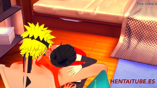 Sarada Gives Naruto Hot Hentai 3D Handjob & Blowjob Till Cum-In-Mouth
