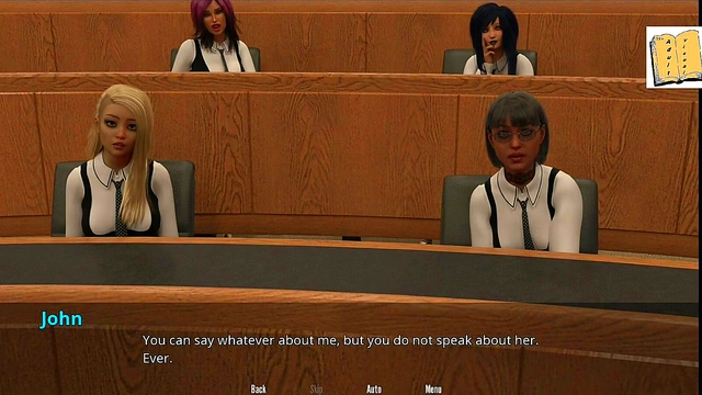 College Fans Show Off Big Tits for John's Pleasure in Kinky 3D Anime Scene