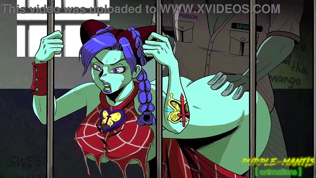 Jolyne Kujo Fucks With Big Tits And Tattoo In Prison For JoJo's Bizarre Adventure Fans