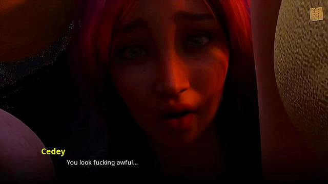 Big-Titted 3D Hentai Girlfriend Gets Ass Play During Erotic Story Scene