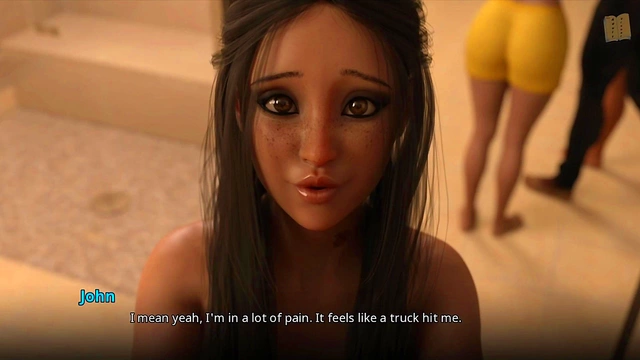 Big-Titted 3D Hentai Girlfriend Gets Ass Play During Erotic Story Scene