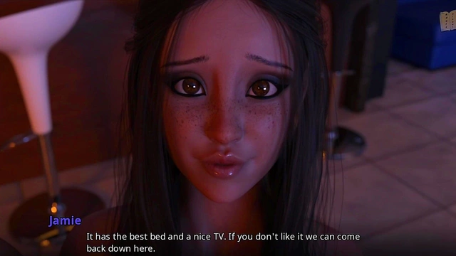 Big-Titted 3D Hentai Girlfriend Gets Ass Play During Erotic Story Scene