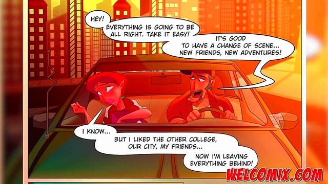 Blonde Teen Welcomes Class With Anime Porn Seduction & Blowjob Fun