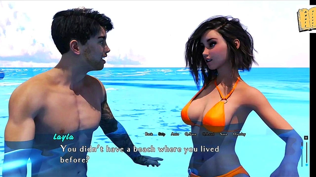 Layla's Steamy Underwater Kiss & Seductive Bikini Tease In 3D Hentai
