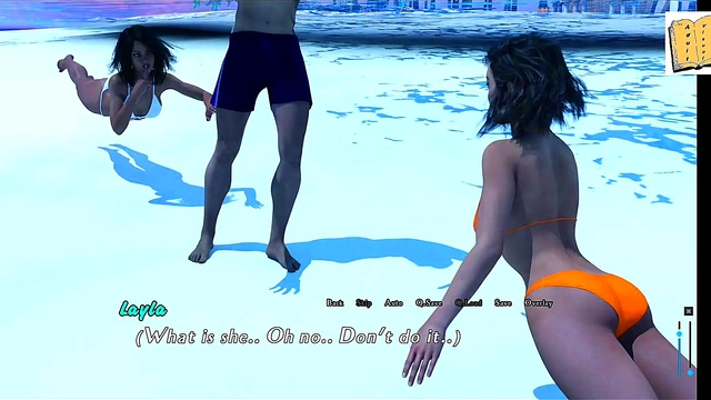 Layla's Steamy Underwater Kiss & Seductive Bikini Tease In 3D Hentai