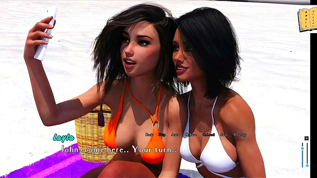 Layla's Steamy Underwater Kiss & Seductive Bikini Tease In 3D Hentai