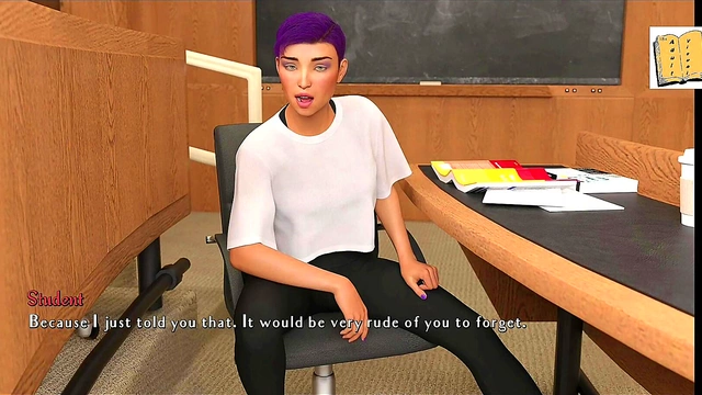 Blonde College Chick Fucks Big Dick In 3D Hentai Adventure Game Walkthrough