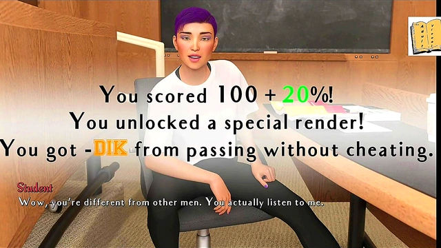 Blonde College Chick Fucks Big Dick In 3D Hentai Adventure Game Walkthrough