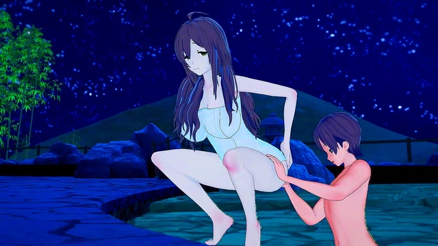 Kazuma Sates Desires With Wiz At KonoSuba's Steamy Hot Springs Encounter