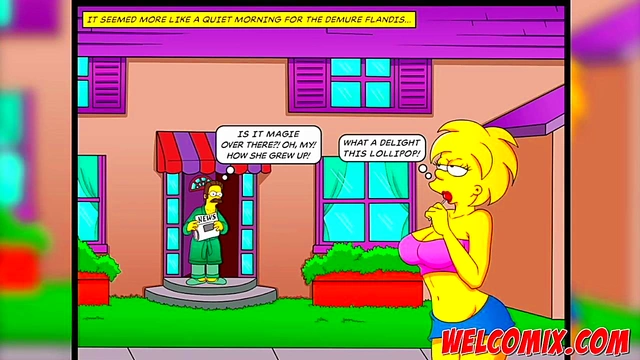 Marge Simpson Teen Lollipop Blowjob & Hard Sex Anime Creampie