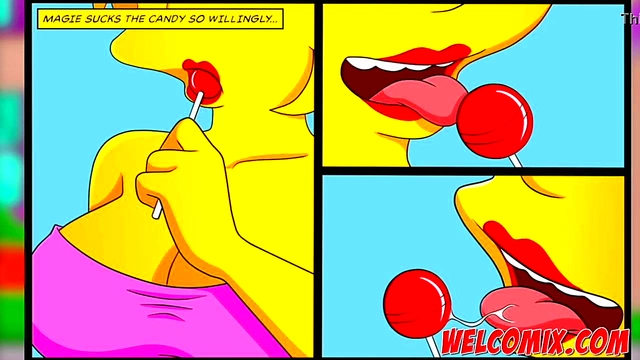 Marge Simpson Teen Lollipop Blowjob & Hard Sex Anime Creampie