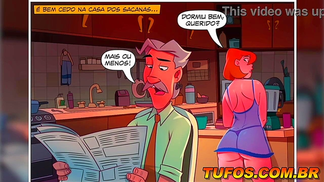 Milf Cartoon Takes Dick Over Coffee for Juicy Orgasm Session