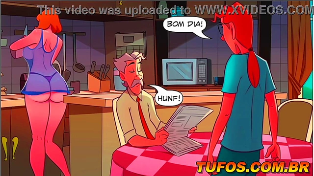 Milf Cartoon Takes Dick Over Coffee for Juicy Orgasm Session