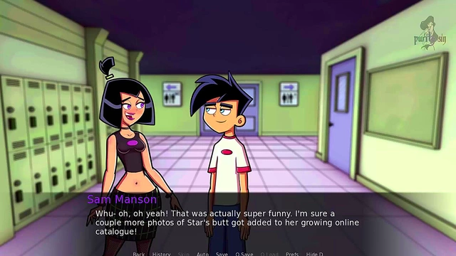 Goth Sam Takes Danny's Dick In Amity Park Anime Action