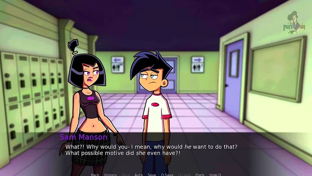 Goth Sam Takes Danny's Dick In Amity Park Anime Action