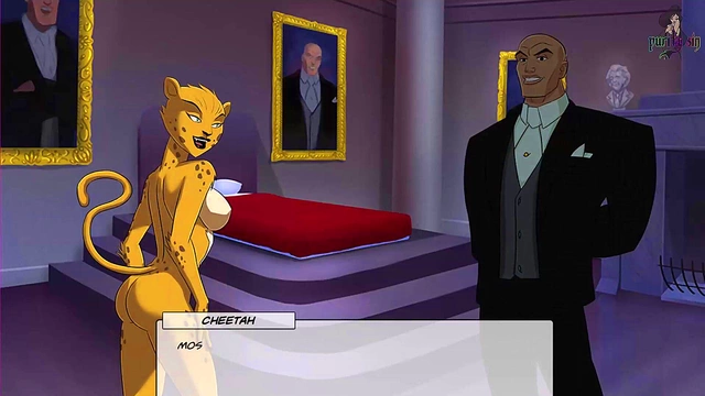 Furry Batgirl & Supergirl Take Turns Sucking Dick for Orgasmic Fun