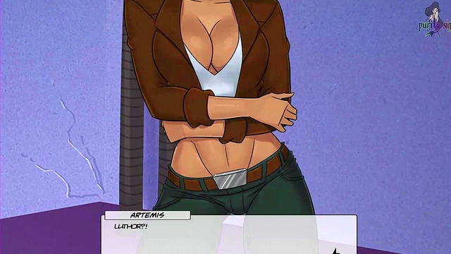 Furry Batgirl & Supergirl Take Turns Sucking Dick for Orgasmic Fun