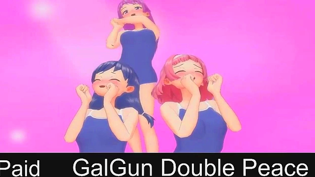 Gal*Gun Anime Girls Get Steamy in Intense Shooter Game Action