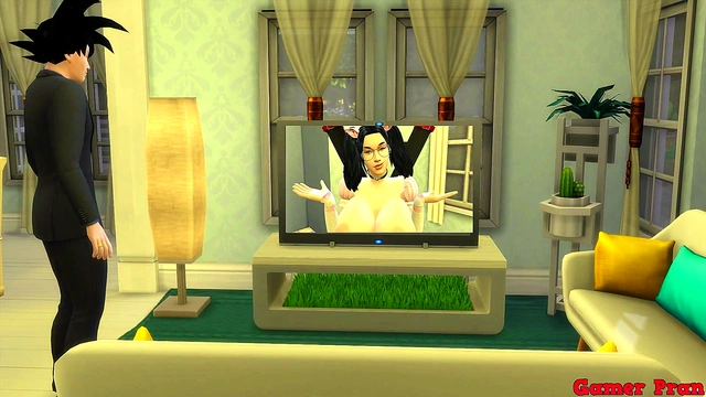 Goku’s Wife Chichi Fucked Hard While He Watches in Dragon Ball Netorare Hentai Anal Cuckold Scene