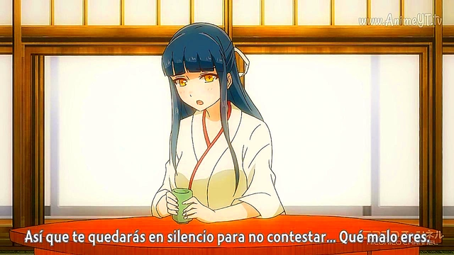 Cute Anime Girl Shows Off Lacy Pants in Ecchi Adventure