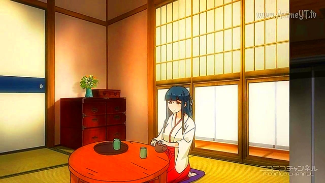 Cute Anime Girl Shows Off Lacy Pants in Ecchi Adventure