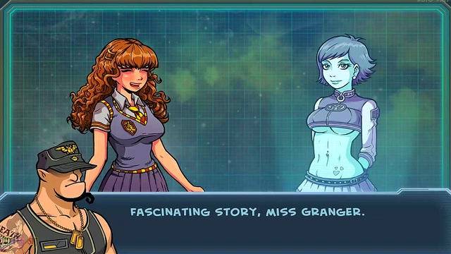 Hermoine's Turn – Busty Schoolgirl Shows Off in Uniform for Akabur's Cam Show