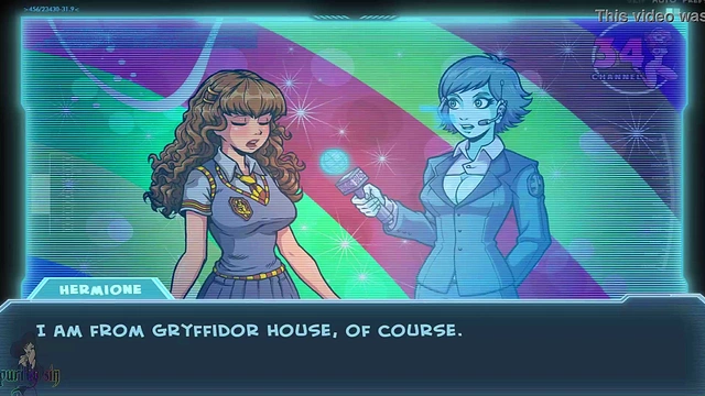 Hermoine's Turn – Busty Schoolgirl Shows Off in Uniform for Akabur's Cam Show