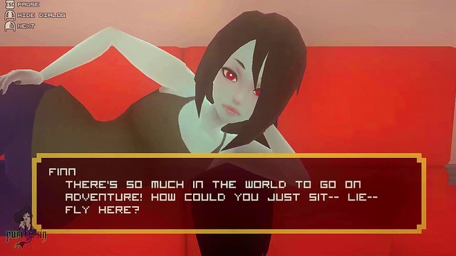 Hentai Vampiress With Big Boobs Plays Sinful 3D Adventure Time Game