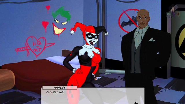 Blonde Harley Quinn Fucks Superheroes in Busty Hentai Adventure