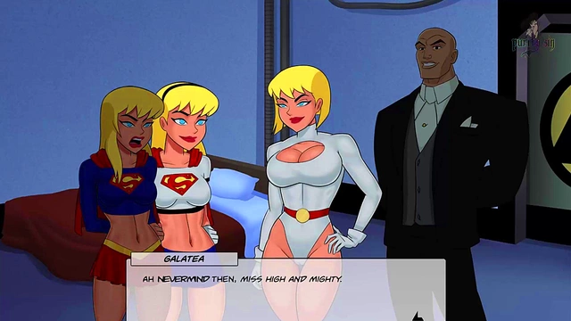 Blonde Harley Quinn Fucks Superheroes in Busty Hentai Adventure